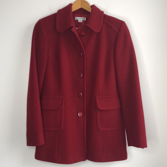 Pendleton - Beautiful Red wool coat. A Classic to complete your winter wardrobe. - Picture 5 of 9